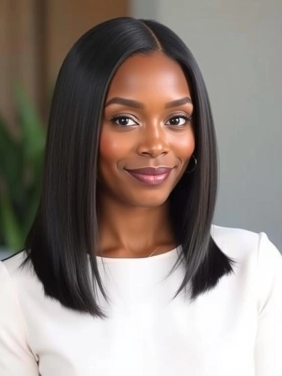 24 Timeless and Trendy Mid-Length Hairstyles for Women Over 40: Chic and Stylish Ideas to Try 18 BO17