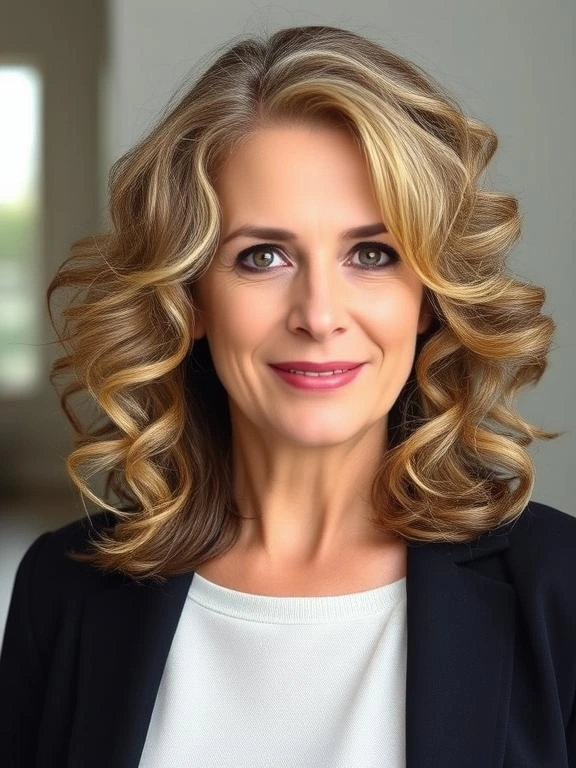 24 Timeless and Trendy Mid-Length Hairstyles for Women Over 40: Chic and Stylish Ideas to Try 6 BO4