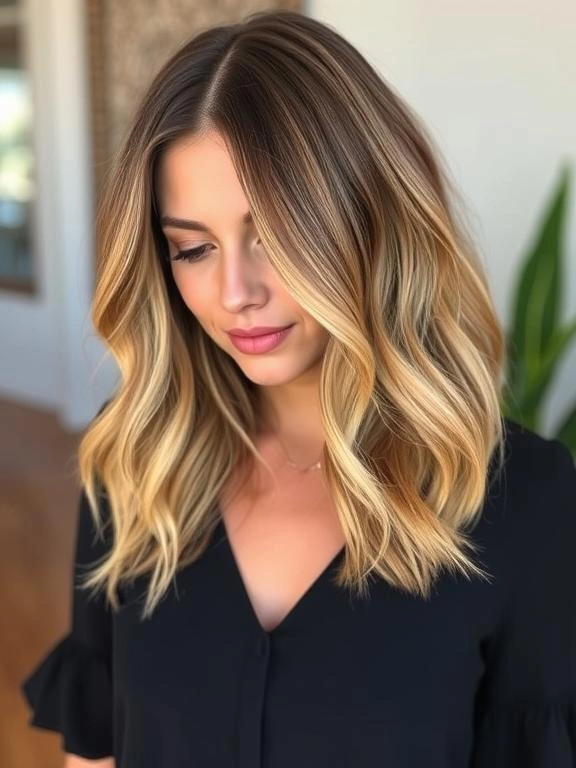 Warm Caramel Balayage with Honey Highlights: 30 Stunning Hairstyle Ideas to Enhance Your Look 44 BR12