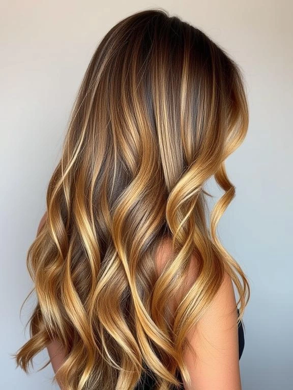 Warm Caramel Balayage with Honey Highlights: 30 Stunning Hairstyle Ideas to Enhance Your Look 48 BR16