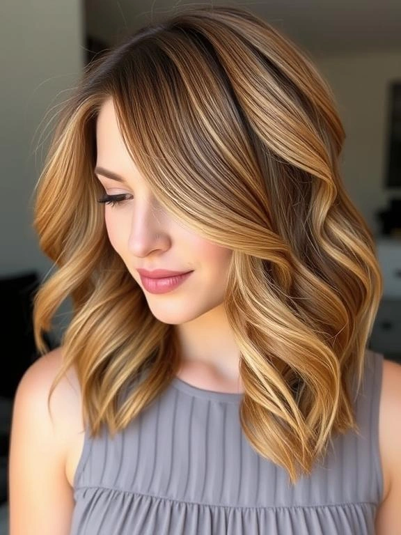 Warm Caramel Balayage with Honey Highlights: 30 Stunning Hairstyle Ideas to Enhance Your Look 50 BR18