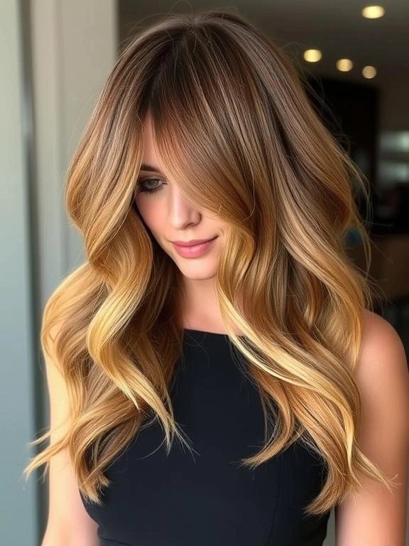 Warm Caramel Balayage with Honey Highlights: 30 Stunning Hairstyle Ideas to Enhance Your Look 52 BR20