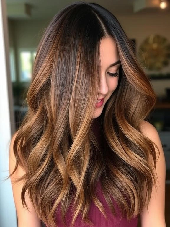 Warm Caramel Balayage with Honey Highlights: 30 Stunning Hairstyle Ideas to Enhance Your Look 36 BR4