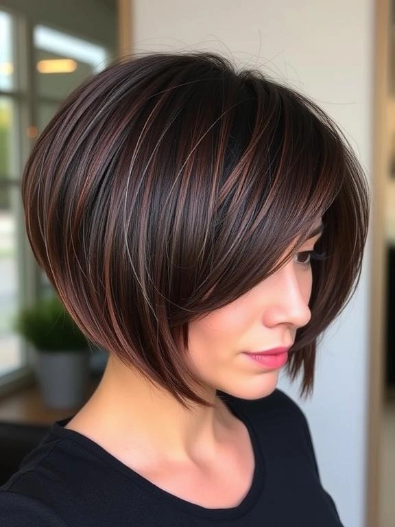 27 Chic Brown Bob Hairstyles to Elevate Your Look 24 F23