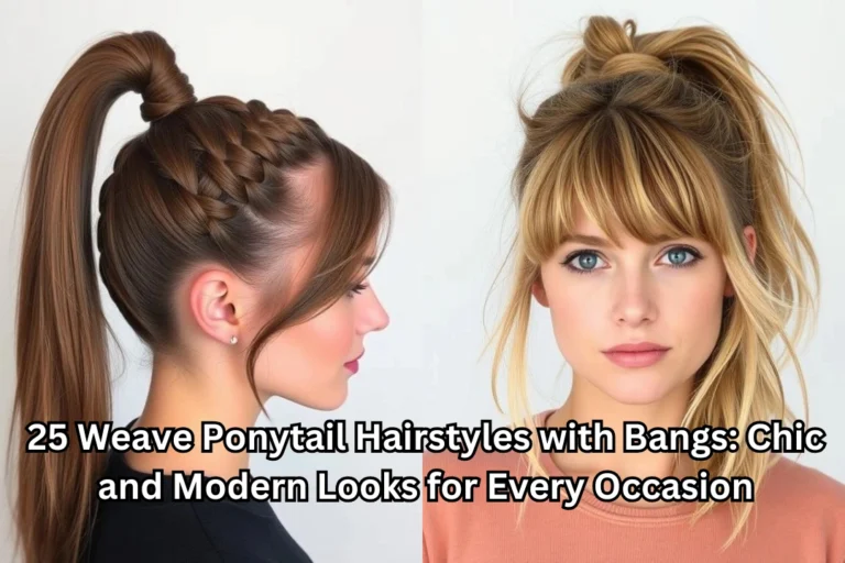 25 Weave Ponytail Hairstyles with Bangs: Chic and Modern Looks for Every Occasion