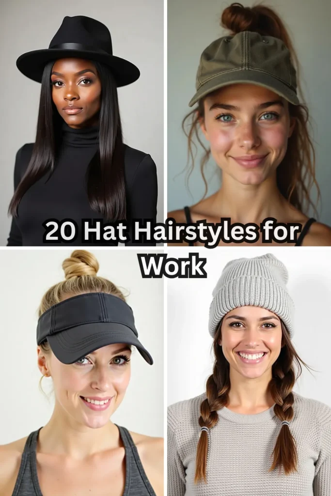 20 Hat Hairstyles for Work 1 25 2 3