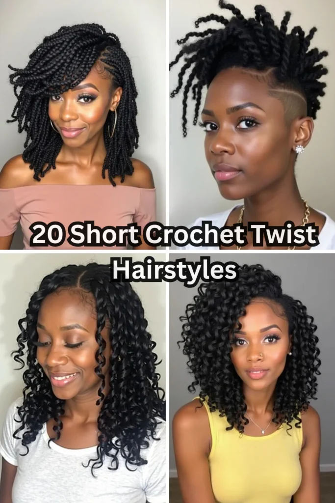 20 Short Crochet Twist Hairstyles 1 25 7