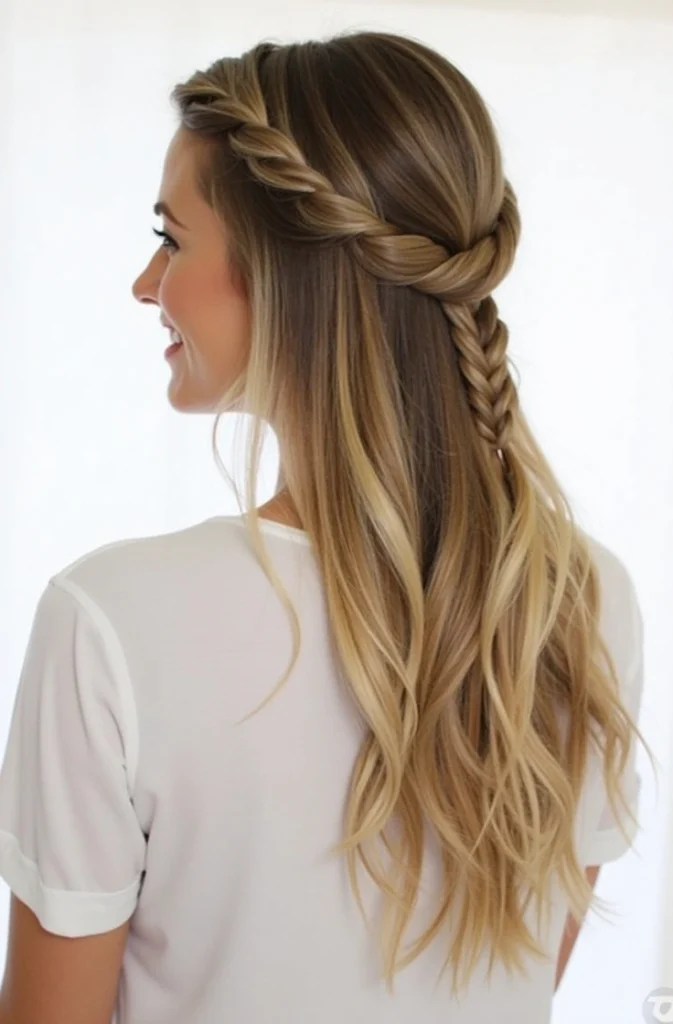 14 Half-Up Fishtail Braid Hairstyles 2 BL1