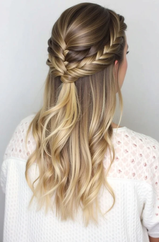 14 Half-Up Fishtail Braid Hairstyles 12 BL11