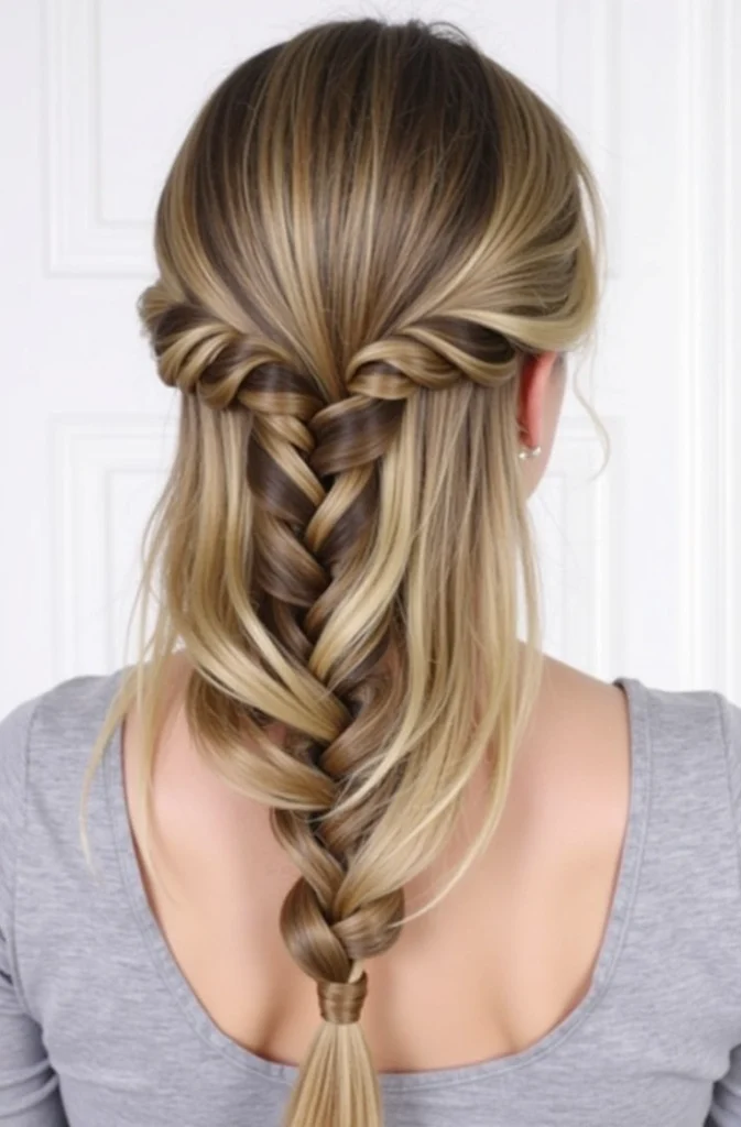 14 Half-Up Fishtail Braid Hairstyles 13 BL12