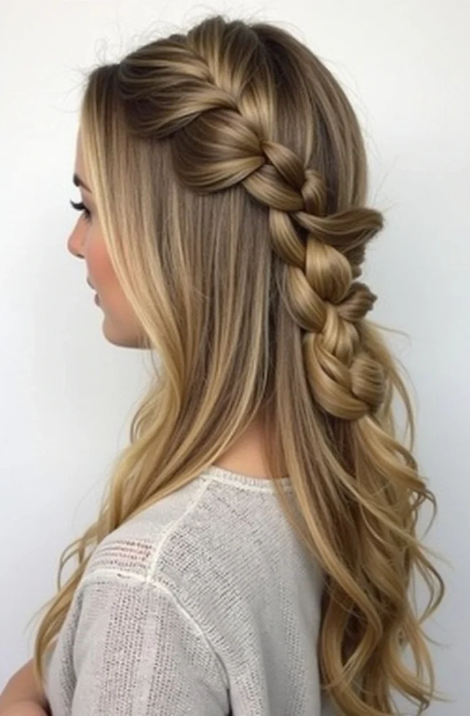 14 Half-Up Fishtail Braid Hairstyles 14 BL13