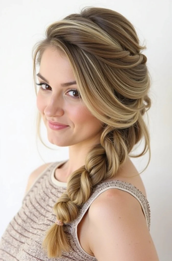 14 Half-Up Fishtail Braid Hairstyles 7 BL6