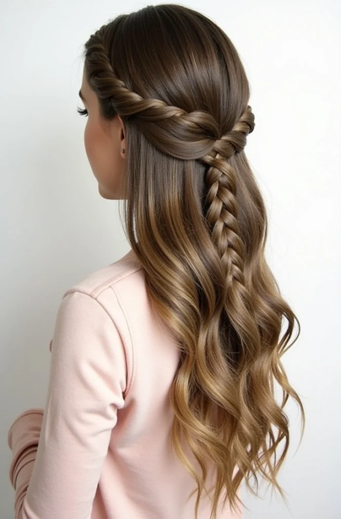 14 Half-Up Fishtail Braid Hairstyles 9 BL8