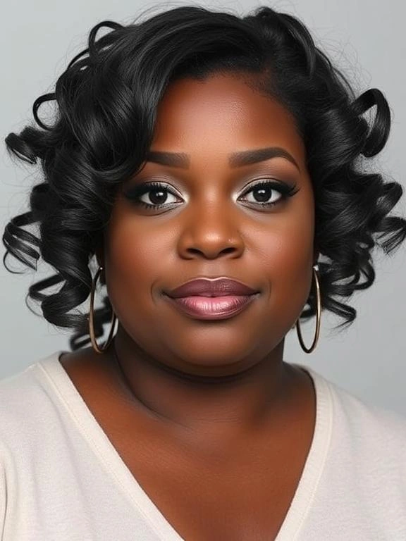 25 Stunning Plus-Size Hairstyles for Black Women 39 BY12