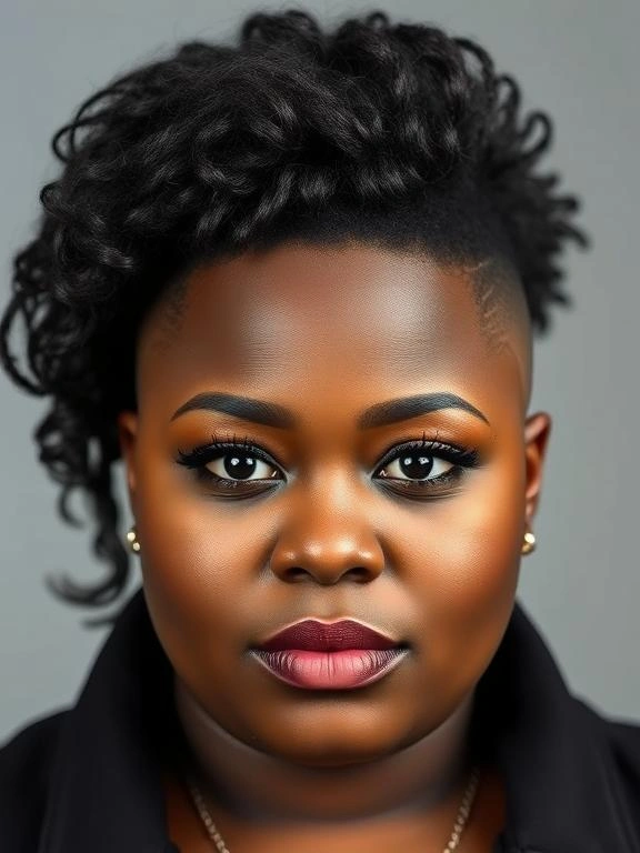 25 Stunning Plus-Size Hairstyles for Black Women 40 BY13
