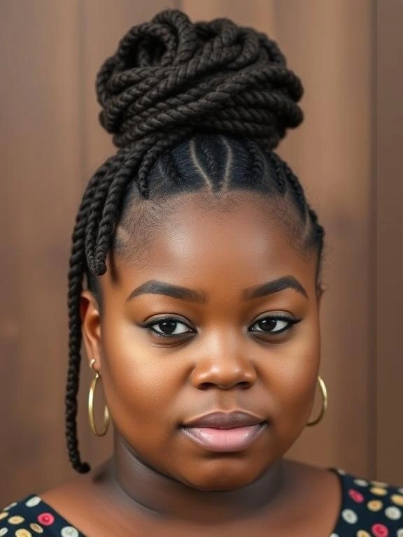 25 Stunning Plus-Size Hairstyles for Black Women 46 BY19