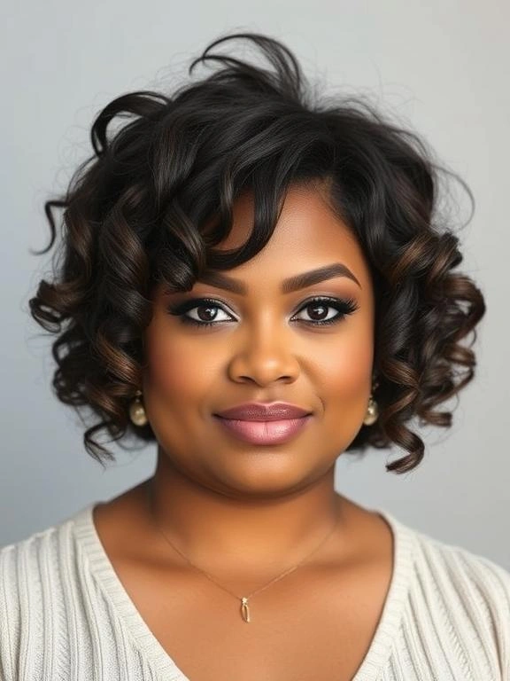 25 Stunning Plus-Size Hairstyles for Black Women 49 BY22