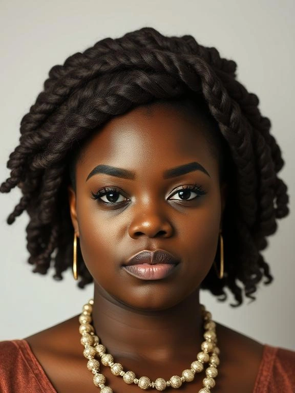 25 Stunning Plus-Size Hairstyles for Black Women 51 BY24