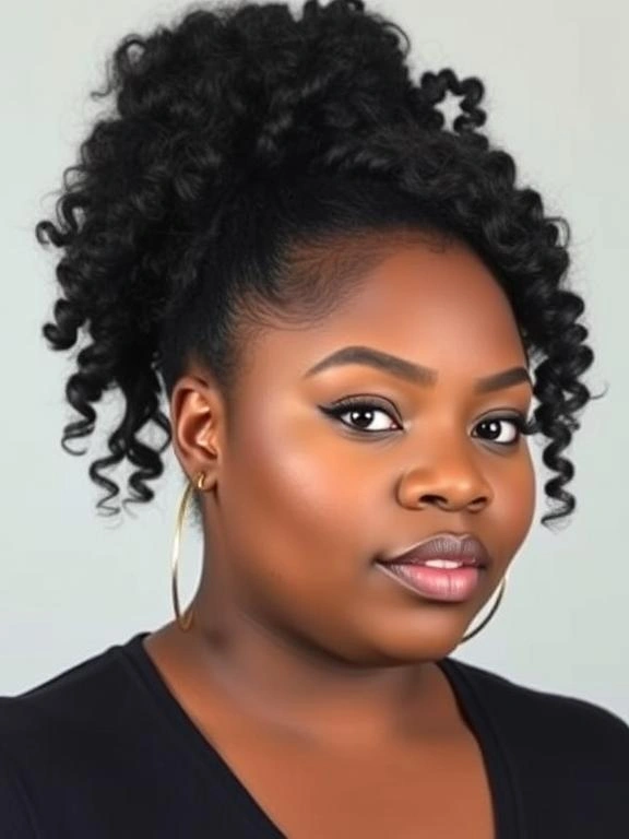 25 Stunning Plus-Size Hairstyles for Black Women 31 BY4