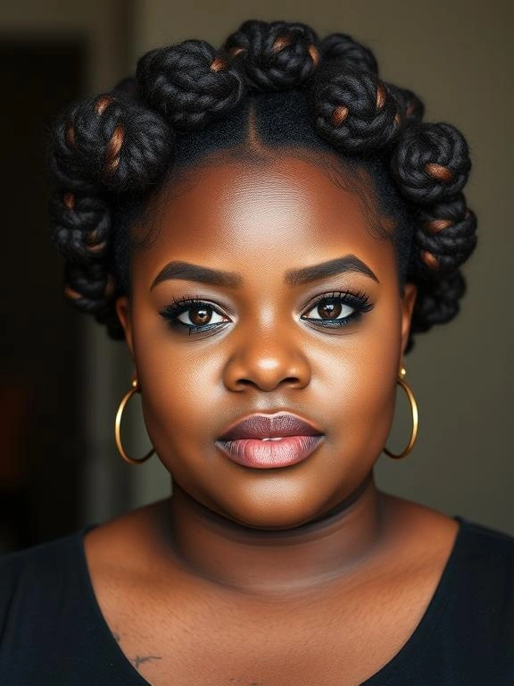 25 Stunning Plus-Size Hairstyles for Black Women 35 BY8