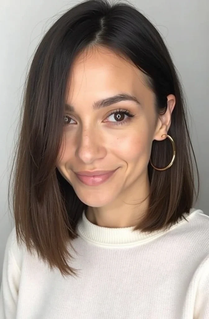20 Chic Lob Hairstyles for Thick Hair 39 CC17