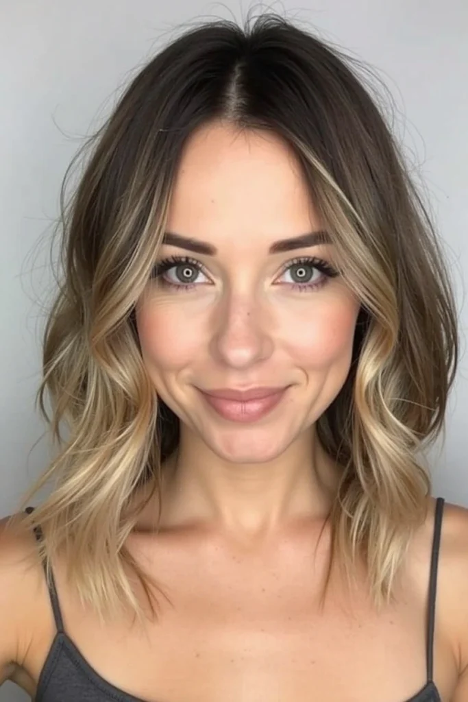 20 Chic Lob Hairstyles for Thick Hair 40 CC18