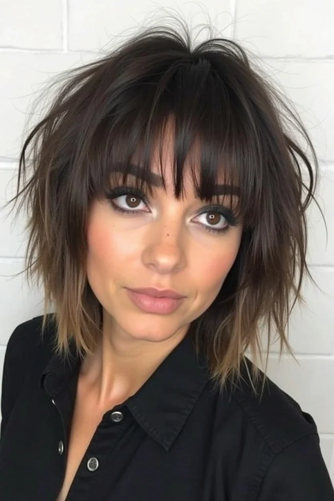 20 Chic Lob Hairstyles for Thick Hair 41 CC19