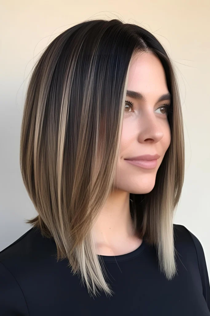 20 Chic Lob Hairstyles for Thick Hair 42 CC20