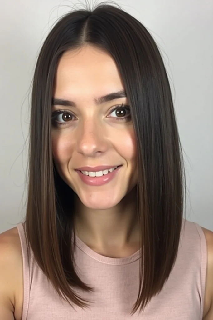 20 Chic Lob Hairstyles for Thick Hair 27 CC5