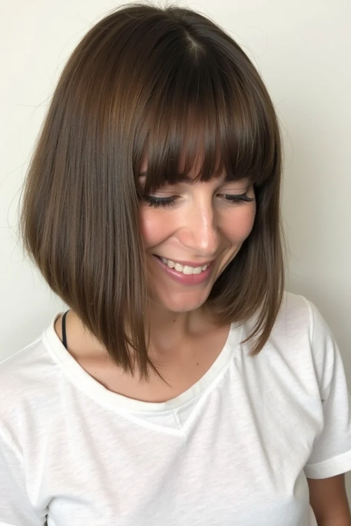 20 Chic Lob Hairstyles for Thick Hair 30 CC8
