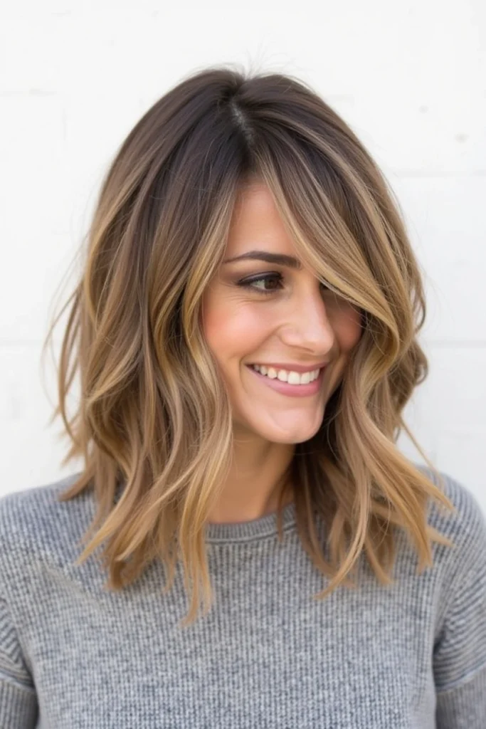 20 Chic Lob Hairstyles for Thick Hair 31 CC9