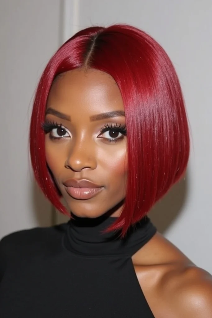 20 Red Bob Hairstyles for Black Women 23 CG1 1
