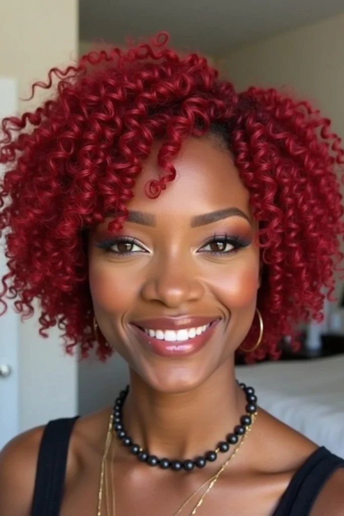 20 Red Bob Hairstyles for Black Women 26 CG4 1