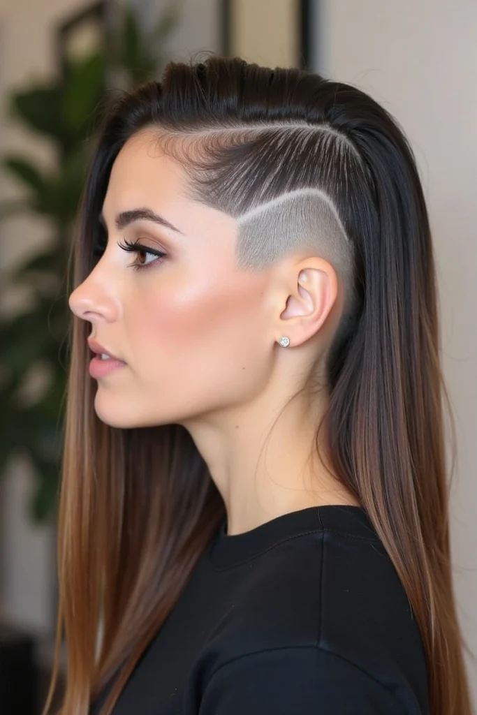 14 Undercut with Long Hair for Women 6 CL6 1