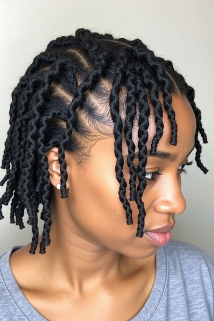 20 Short Invisible Locs Hairstyles 16 CM15 1