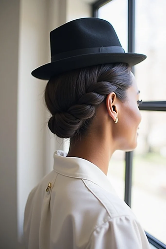 20 Hat Hairstyles for Work 20 CM19