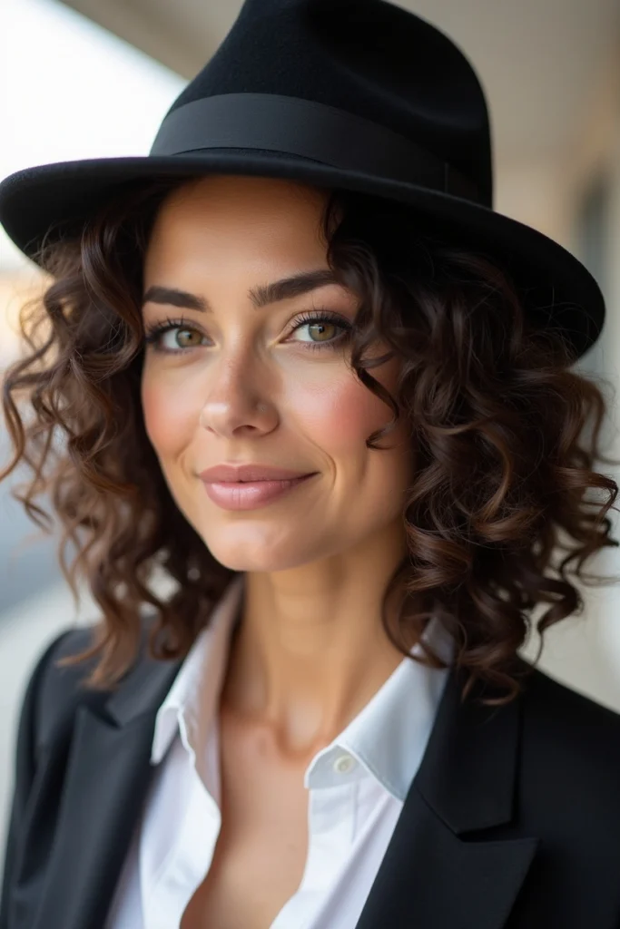 20 Hat Hairstyles for Work 7 CM6