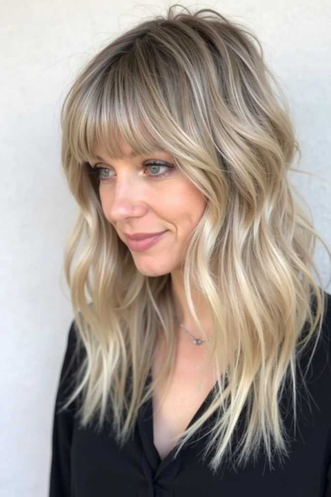 20 Bottleneck Bangs Long Hair Styles 14 DE13