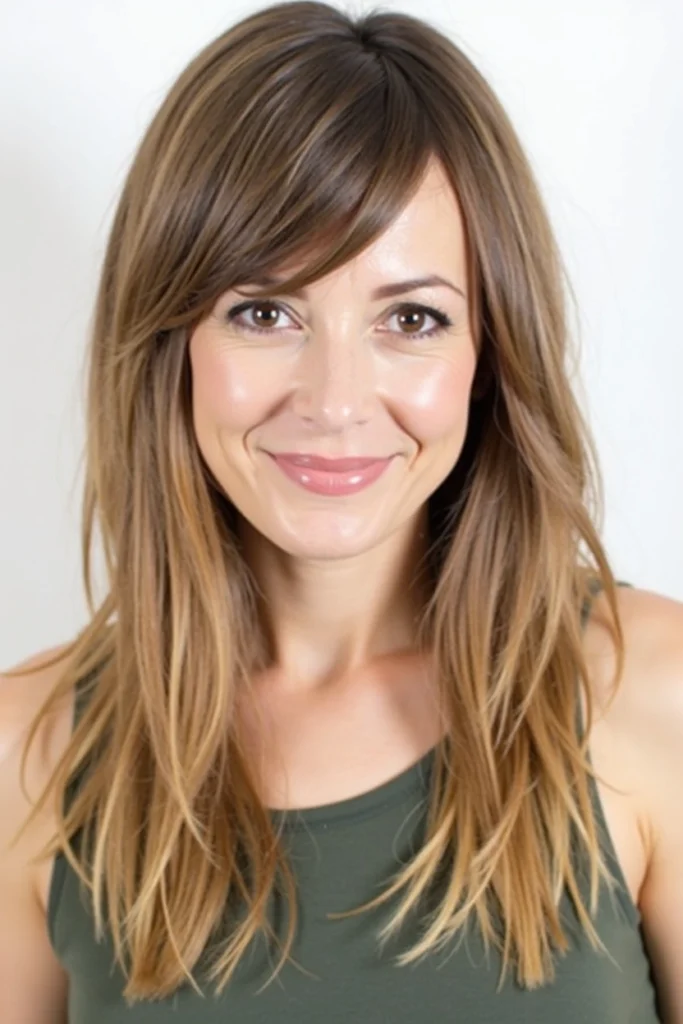 20 Bottleneck Bangs Long Hair Styles 16 DE15