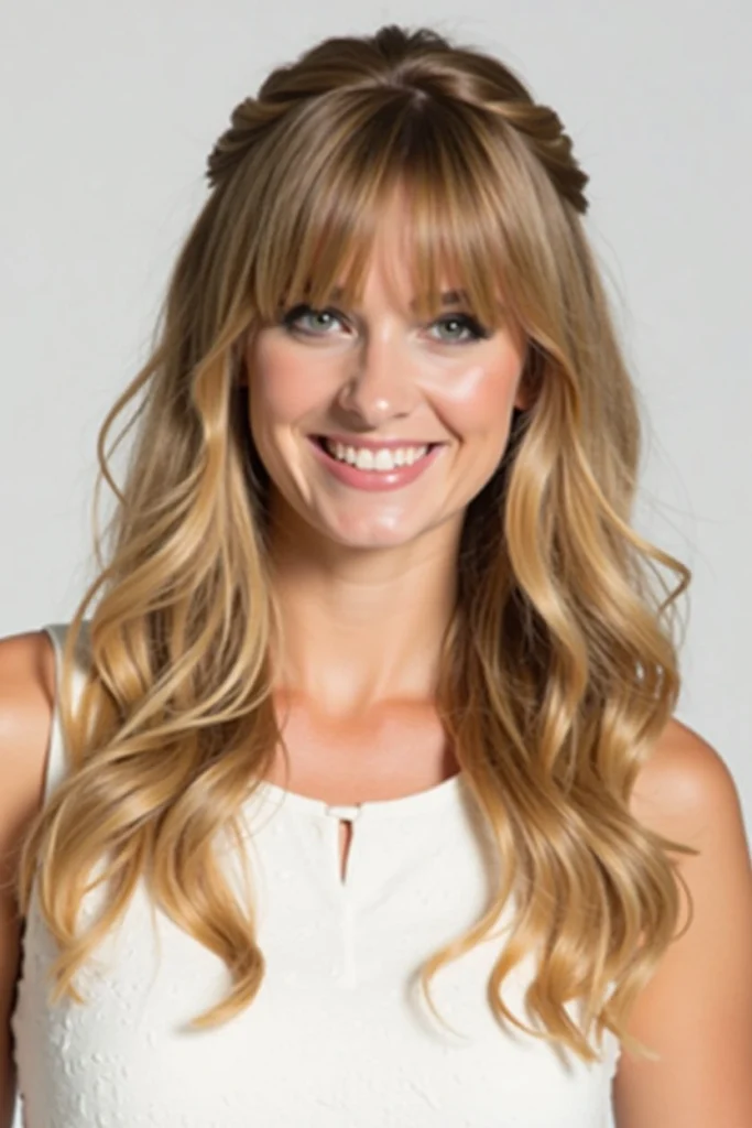 20 Bottleneck Bangs Long Hair Styles 10 DE9