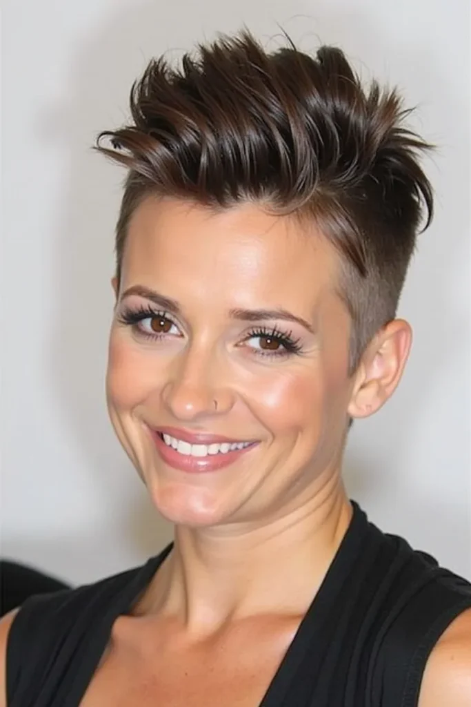 20 Unique Short Hairstyles for Thin Hair: Fresh & Flattering Looks 14 Flux Dev 13 Sculpted Faux HawkAlt Text Sculpted faux hawk for 0