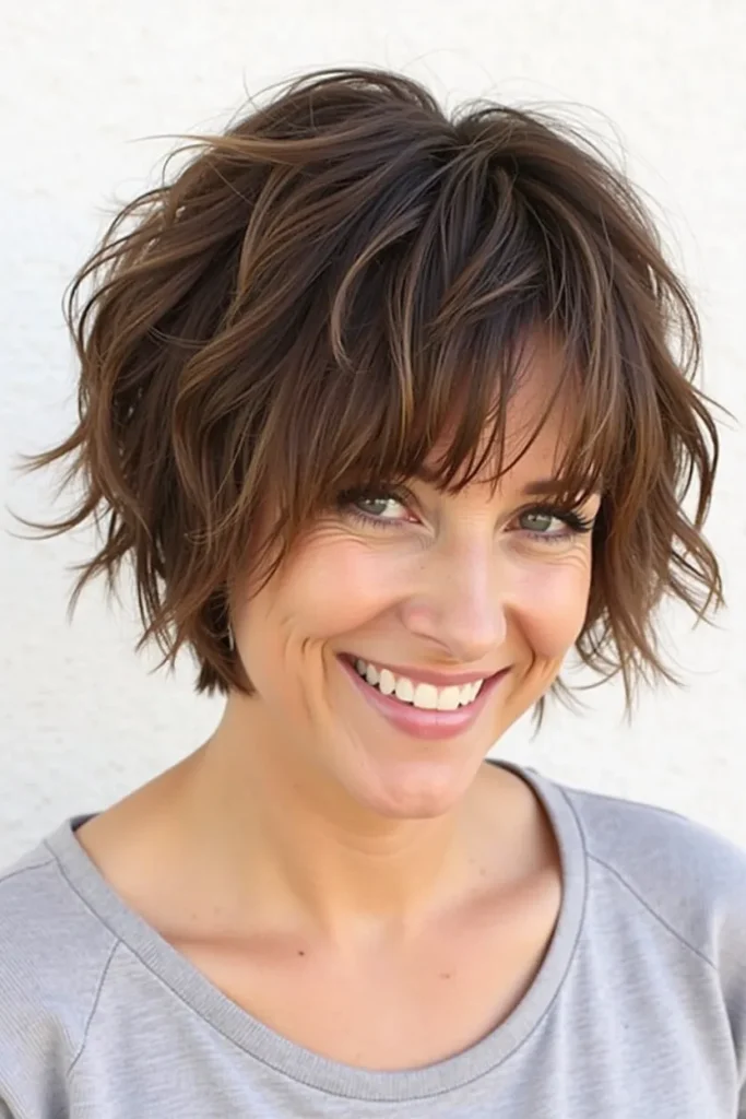 20 Unique Short Hairstyles for Thin Hair: Fresh & Flattering Looks 2 Flux Dev 1 Textured Micro BobAlt Text Textured micro bob for t 2