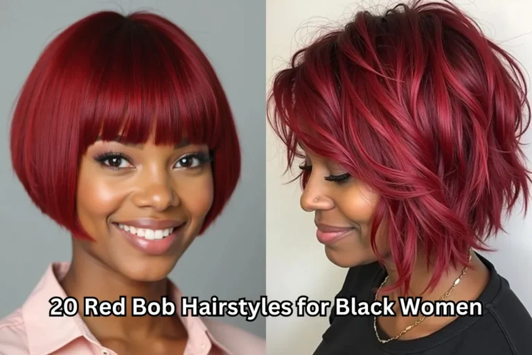 20 Red Bob Hairstyles for Black Women 18 20 Red Bob Hairstyles for Black Women