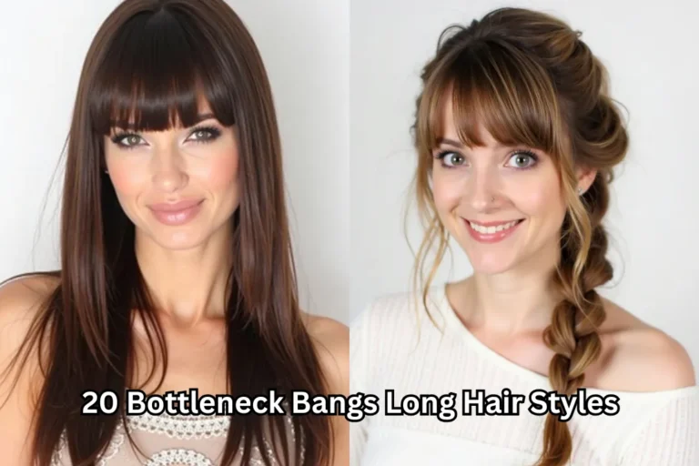 20 Bottleneck Bangs Long Hair Styles