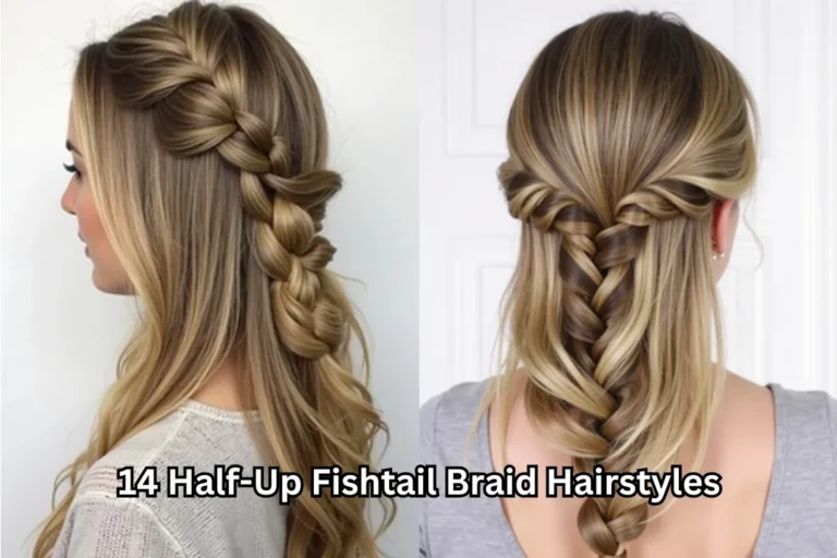 14 Half-Up Fishtail Braid Hairstyles