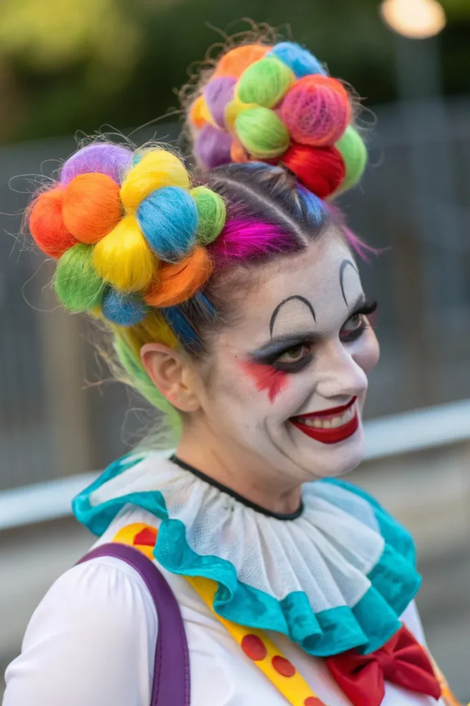 Clown Hairstyles: Fun and Frightening Ideas for Your Halloween Costume 32 FG10