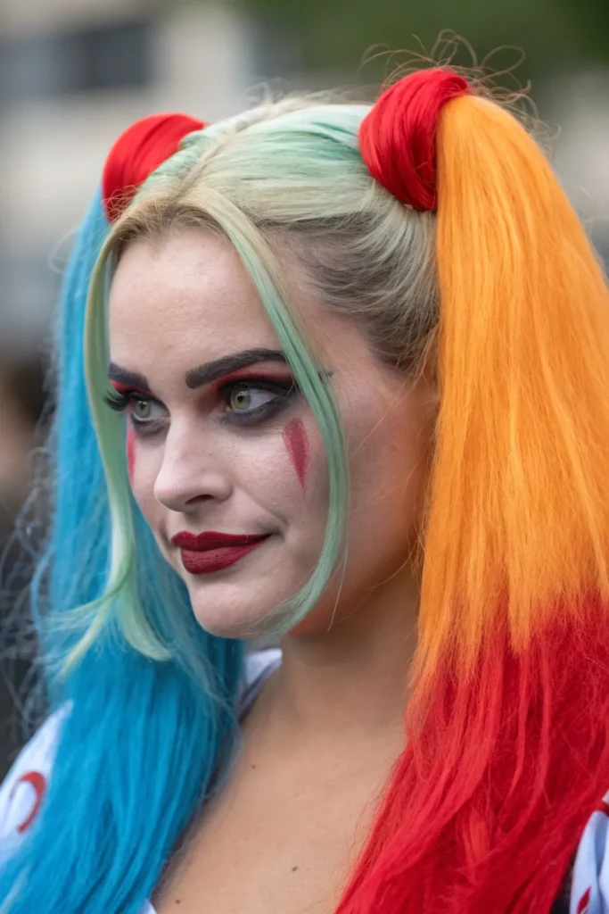 Clown Hairstyles: Fun and Frightening Ideas for Your Halloween Costume 25 FG3