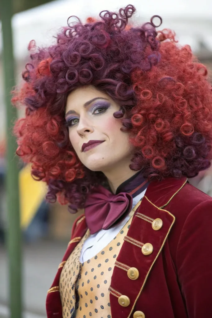 Clown Hairstyles: Fun and Frightening Ideas for Your Halloween Costume 30 FG8