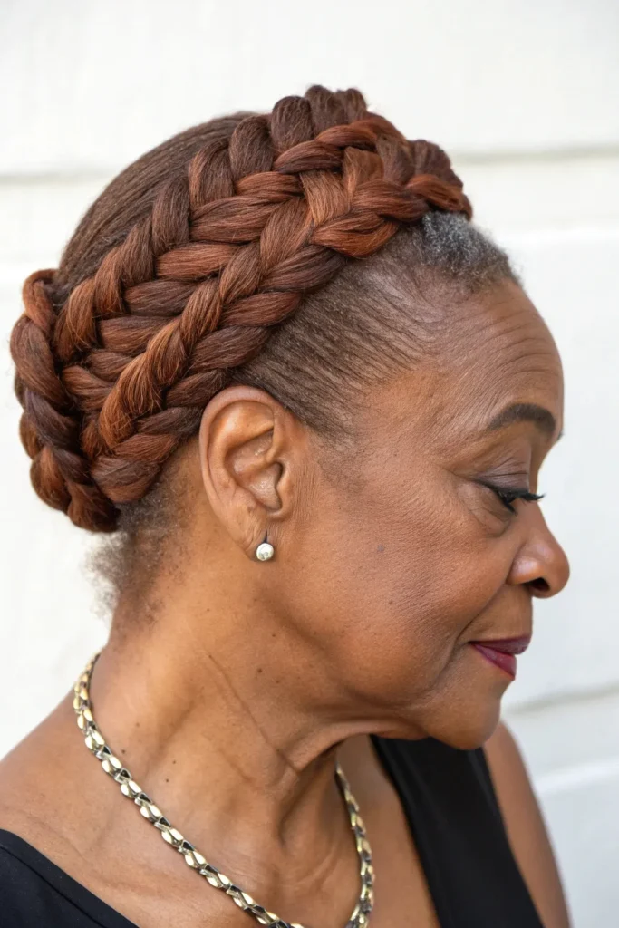 Stunning Updo Hairstyles for Older Black Women: Elegant Ideas for Timeless Beauty 22 GL1
