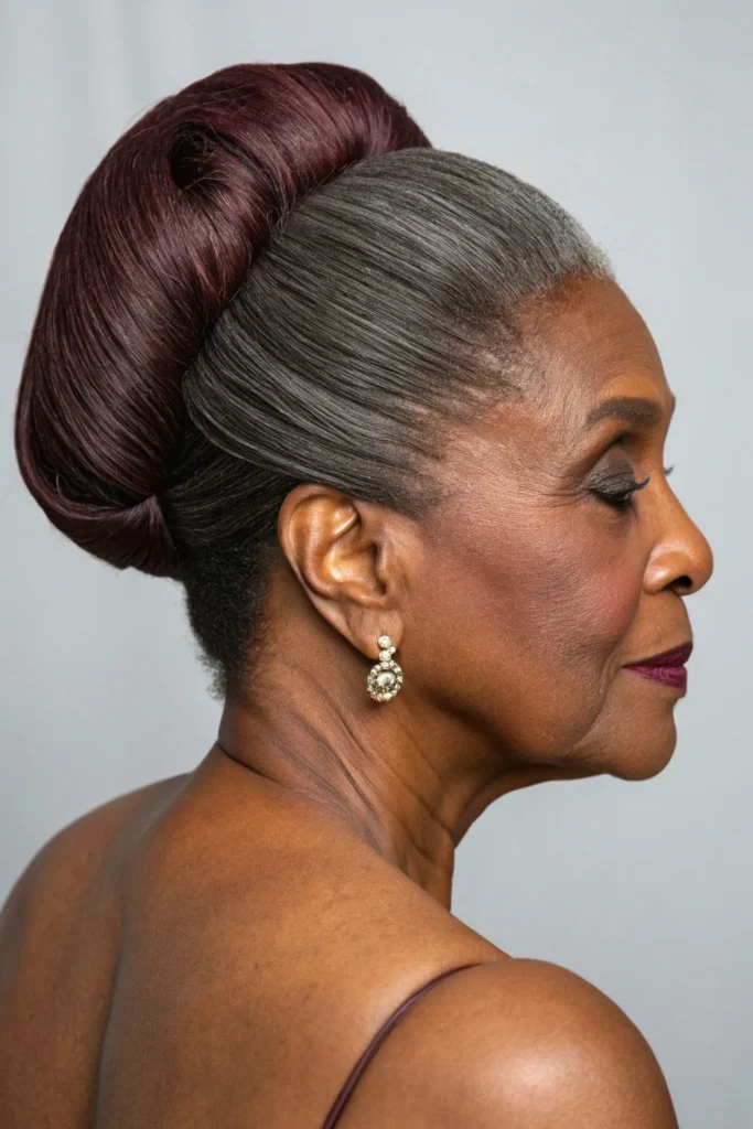 Stunning Updo Hairstyles for Older Black Women: Elegant Ideas for Timeless Beauty 36 GL15